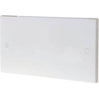 British General 900 Series 2-Gang Blanking Plate White (56200)