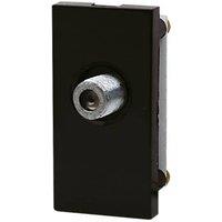 LAP Modular F-Type Satellite Socket Black (56336)