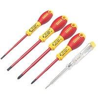 Stanley FatMax Slim Mixed VDE Screwdrivers 5 Piece Set (563JW)