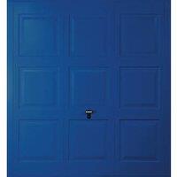 Gliderol Georgian 8' x 7' Non-Insulated Frameless Steel Up & Over Garage Door Signal Blue (564VR)