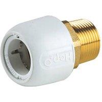Hep2O Plastic Push-Fit Adapting Male Coupler 22mm x 3/4" (5653F)
