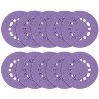 Trend AB/150/120A 120 Grit 12-Hole Punched Multi-Material Sanding Discs 150mm 10 Pack (565PV)