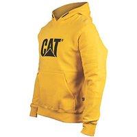 CAT Trademark Hooded Sweatshirt Yellow/Black Large 42-44" Chest (565VF)