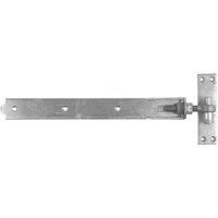 GateMate Matt Silver Straight Adjustable Bands & Hooks 165mm x 18" x 450mm 2 Pack (565YV)