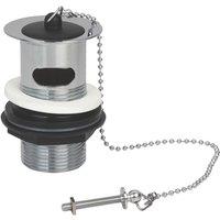 Flomasta Slotted Basin Waste with Rubber Plug & Chain (566JN)