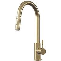 ETAL Cato Pull-Out Kitchen Mixer Tap Brushed Brass (567FJ)