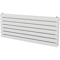 Ximax Fortuna Duplex 410mm x 1000mm 2519BTU White Horizontal Designer Radiator (567GL)