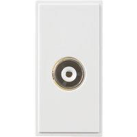 Knightsbridge Modular Coaxial TV Socket White (567YA)
