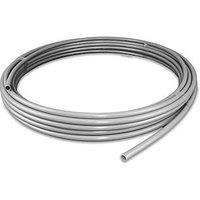 PolyPlumb Enhanced Push-Fit Plastic Pipe 15mm x 50m Grey (5684D)