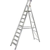Werner Aluminium 2.74m 10 Step Platform Step Ladder (568FV)