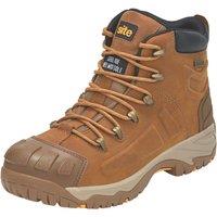 Site Fortress Size 7 Tan Waterproof Steel Toe Cap Safety Boots (570RE)