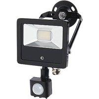 Collingwood Outdoor LED Colour-Switch Floodlight With PIR Sensor Black 10W Up to 1300lm (572KJ)
