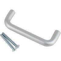 Smith & Locke Fire Rated D Pull Handle Satin Aluminium 19mm x 171mm (5731J)