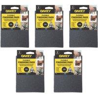 Oakey Multi-Material Flexible Finishing Pads 150mm x 115mm Black 5 Pack (574JL)