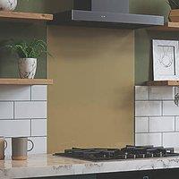 House Beautiful Champagne Kitchen Splashback 600mm x 750mm x 6mm (574JM)