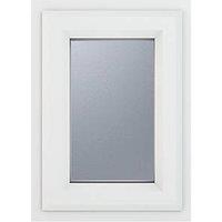 Crystal Top Opening Obscure Triple-Glazed Casement White uPVC Window 440mm x 610mm (575JM)