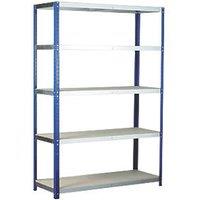 Barton Ecorax 5-Tier Metal Garage Shelving Unit 1200mm x 450mm x 1760mm (57673)