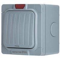 Contactum IP66 20A 1-Gang 1-Way Weatherproof Outdoor "Press" Retractive Switch (576RP)