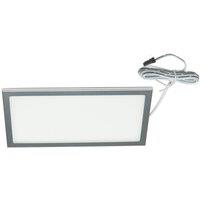 VEW Slim Rectangular LED Cabinet Light Silver 6W 280lm (576TW)