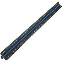Faithfull Tri-Scale Architect Aluminium Ruler 11 3/4" (300mm) (578RK)