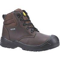 Amblers 241 Size 12 Brown Waterproof Steel Toe Cap Safety Boots (578TT)