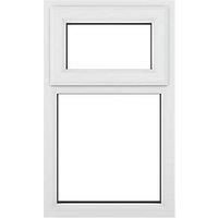 Crystal Top Opening Clear Triple-Glazed Casement White uPVC Window 610mm x 820mm (579JM)