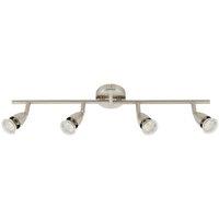 Saxby Amalfi Bar 4-Light Spotlight Satin Nickel (579VX)