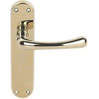 Serozzetta Ibra Lever on Backplate Pair Polished Brass (58019)