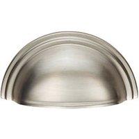Carlisle Brass Victorian Cupboard Cup Pull Handle 92mm Satin Nickel (5819P)