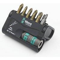 Wera Bit-Check 1/4" Hex Shank Mixed Wood Extra-Hard Torsion Screwdriver Bit Set 12 Pieces (581FP)