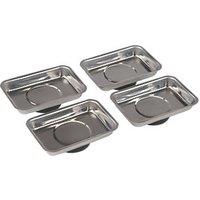 Silverline Steel Magnetic Tray Set 95mm 4 Pieces (581FU)