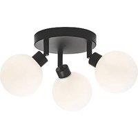 Knightsbridge Round 3-Light Triple G9 Wall & Ceiling Spotlight Matt Black (581GA)