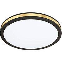 Eglo Pescaito LED Ceiling Light Black/Gold Effect 10W 1100lm (581PL)