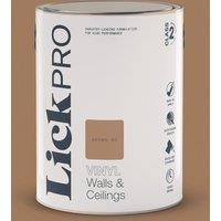 LickPro 5Ltr Brown 02 Vinyl Matt Emulsion Paint (581TM)