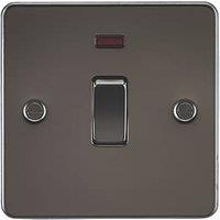 Knightsbridge 20A 1-Gang DP Control Switch Gunmetal with LED (581TX)