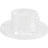 Essentials Rail End Sockets White 19mm 2 Pack (581VE)