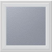 Crystal Top Opening Obscure Double-Glazed Casement White uPVC Window 610mm x 610mm (581VH)