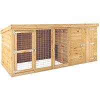 Mercia Berkshire 9' 6" x 3' 6" (Nominal) Pent Shiplap T&G Timber Dog Kennel (581YL)