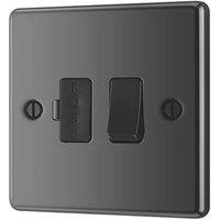 LAP 13A Switched Fused Spur Black Nickel with Black Inserts (58288)