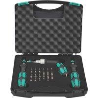 Wera Kraftform 7445/46/47 Interchangeable Torque Screwdriver Set 0.28-6.2Nm 27 Pieces (583FU)