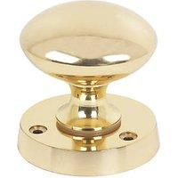Victorian Mortice Knobs 54mm Pair Polished Brass (58420)