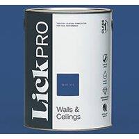 LickPro Max+ 5Ltr Blue 111 Eggshell Emulsion Paint (584JX)