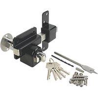 GateMate Black Euro Profile Long Throw Lock with Thumbturn 85mm (585HX)