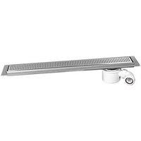 McAlpine CD800-SQ Channel Drain With Grid Brushed Stainless Steel 810mm x 150mm (5869X)