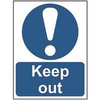 Essentials "Keep Out" Sign 200mm x 150mm (586HL)