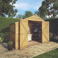 Mercia Overlap Apex Workshop 10' x 5' (Nominal) Apex Overlap Timber Workshop (586YL)