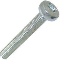 Easyfix Bright Zinc-Plated Pan Machine Screws M3 x 20mm 25 Pack (5875J)