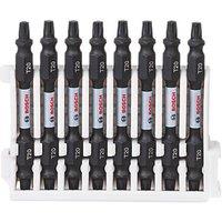 Bosch 1/4" 65mm Hex Shank TX20 Impact Control Double-Ended Screwdriver Bits 8 Piece Set (587FW)