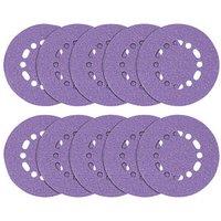 Trend AB/150/40Z 40 Grit 12-Hole Punched Multi-Material Sanding Discs 150mm 10 Pack (587PV)
