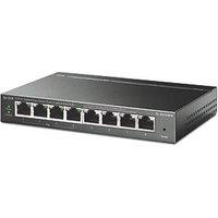 TP-Link TL-SG108PE 8 Port Desktop / Rackmount Network Switch Black (587RN)